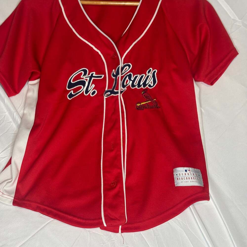 St. Louis Cardinals Red Baseball Jersey by Lady Sluggers Small